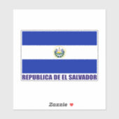 El Salvador Flag Sticker (Vel)