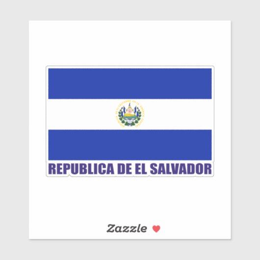 El Salvador Flag Sticker (Vel)