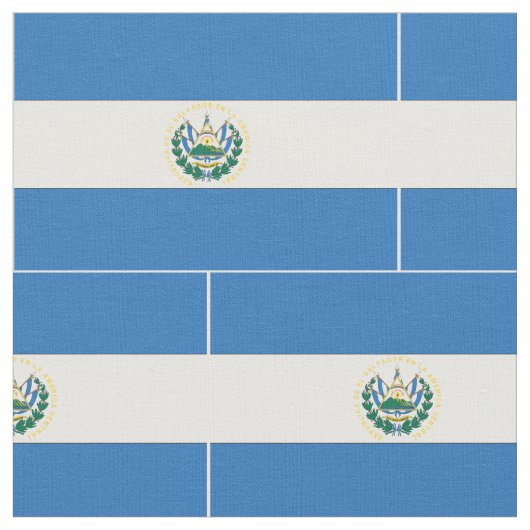 El Salvador Flag Stof (Close Up)