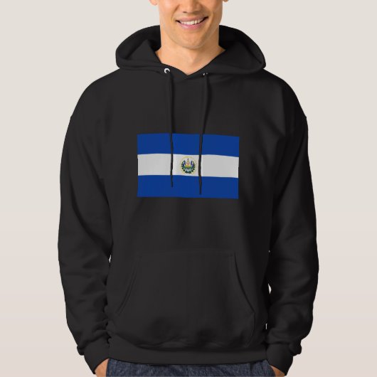 El Salvador Flag SV Hoodie (Voorkant)