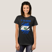 El Salvador Flag T-shirt (Voorkant volledig)