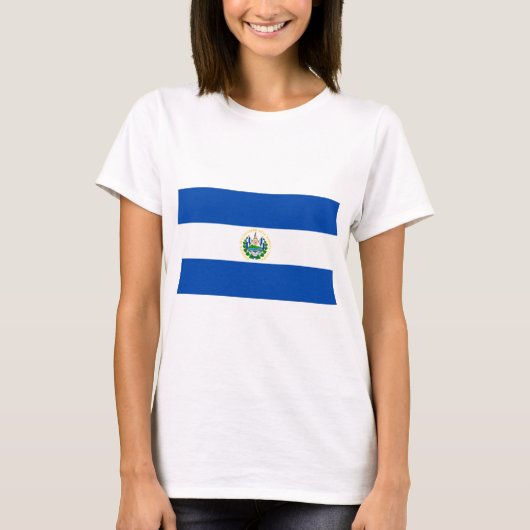 El Salvador Flag T-shirt (Voorkant)