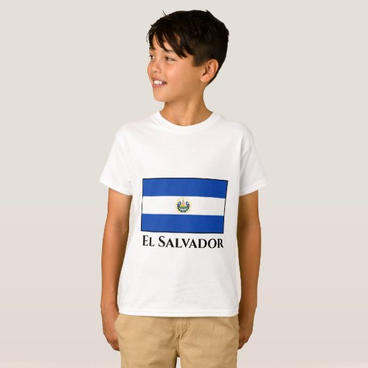El Salvador Flag T-shirt (Voorkant volledig)