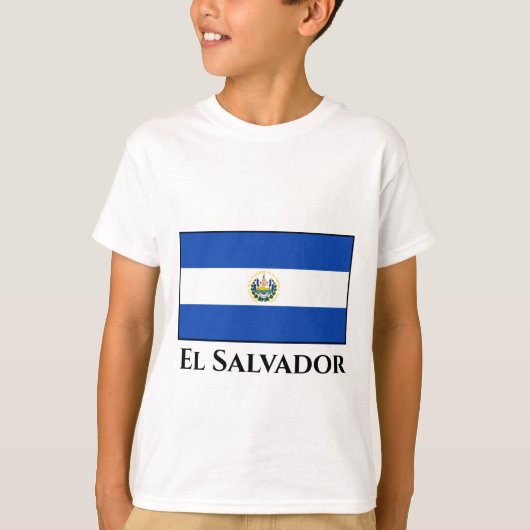 El Salvador Flag T-shirt (Voorkant)