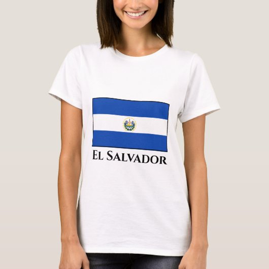 El Salvador Flag T-shirt (Voorkant)
