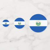 El Salvador flag Table Confetti (Voorkanten)