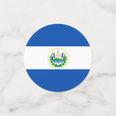 El Salvador flag Table Confetti (Kleine voorkant)
