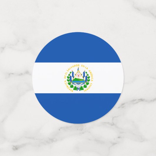 El Salvador flag Table Confetti (Kleine voorkant)