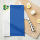 El Salvador Flag Theedoek (Quarter Fold)