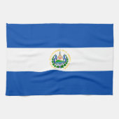 El Salvador Flag Theedoek (Horizontaal)