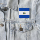 El Salvador Flag Vierkante Button 5,1 Cm (In situ)