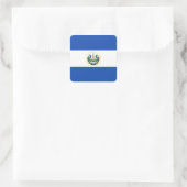 El Salvador Flag Vierkante Sticker (Tas)