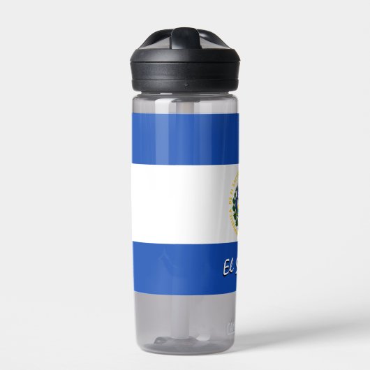 El Salvador-fles, patriottische El Salvador-vlag Waterfles (Voorkant)