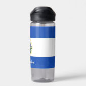 El Salvador-fles, patriottische El Salvador-vlag Waterfles (Achterkant)