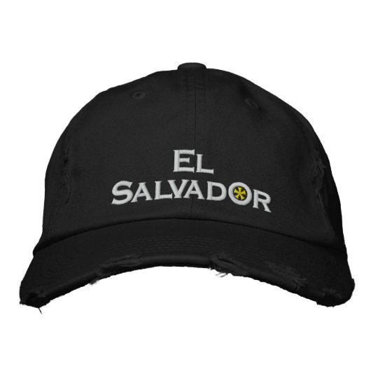 El Salvador Geborduurde Pet (Voorkant)