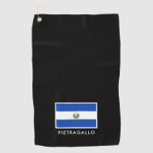 El Salvador Golf Towel Golfhanddoek (Voorkant)