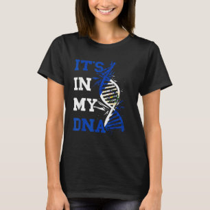 El Salvador Het Zit In Mijn Dna Salvadorische El S T-shirt