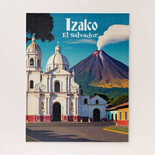 El Salvador | Izalco Travel  Retro Legpuzzel (Verticaal)