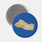 El Salvador Kaart Magneet (Voorkant / Achterkant)