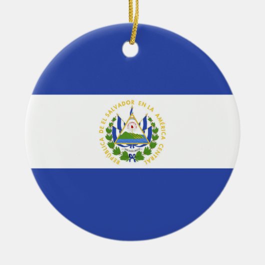 El Salvador Keramisch Ornament (Voorkant)