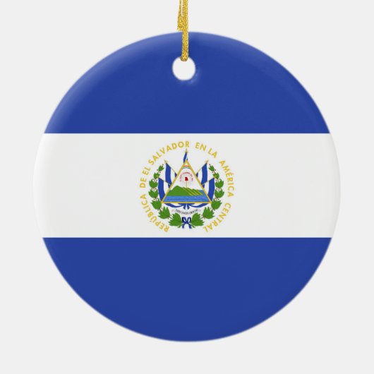 El Salvador Keramisch Ornament (Achterkant)