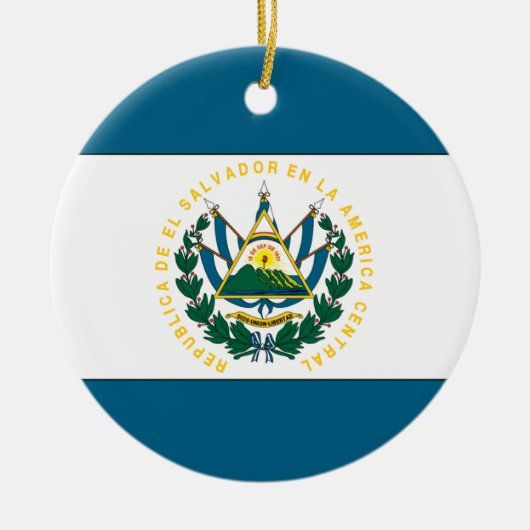 El Salvador Keramisch Ornament (Voorkant)