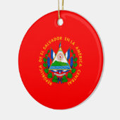 EL SALVADOR* kerstversiering Keramisch Ornament (Links)