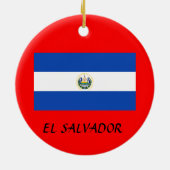 EL SALVADOR* kerstversiering Keramisch Ornament (Achterkant)