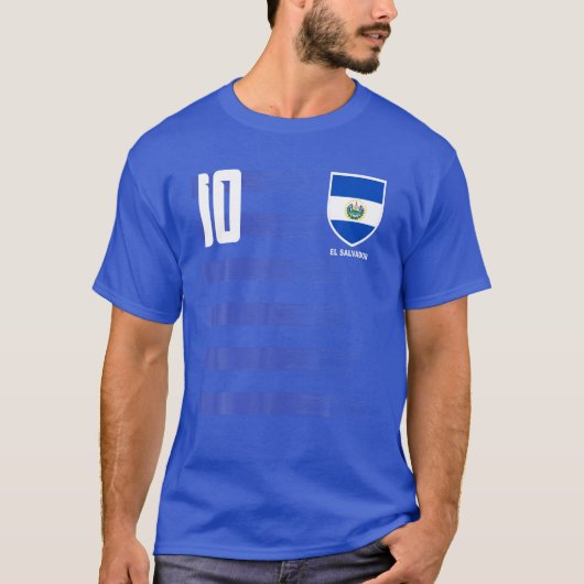 El Salvador La Selecta Futtbool Soccer T-shirt (Voorkant)