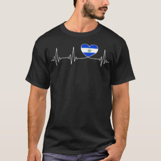 El salvador Love and Salvadoran Flag Heart for El T-shirt
