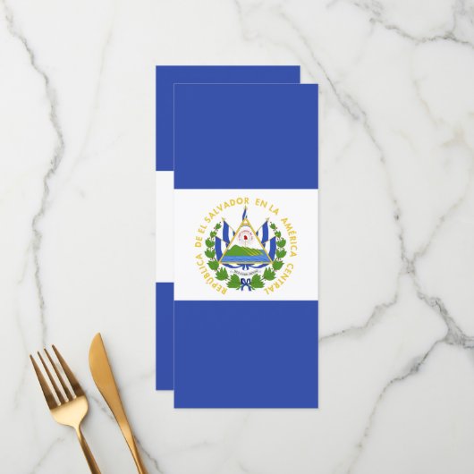 El Salvador Menu (Voorkant / Achterkant in situ)