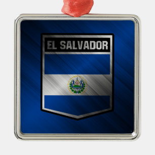 El Salvador Metalen Ornament