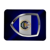 El Salvador Mettalic Emblem Magneet (Horizontaal)