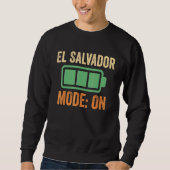 El Salvador-modus op batterijontwerp Trui (Voorkant)