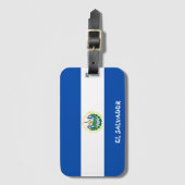 El Salvador National Flag Patriotic Bagagelabel (Voorkant (verticaal))