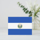 El Salvador National World Flag Briefkaart (Staand voorkant)