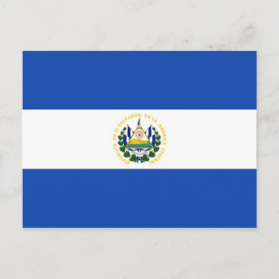 El Salvador National World Flag Briefkaart