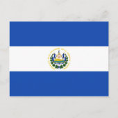 El Salvador National World Flag Briefkaart (Voorkant)