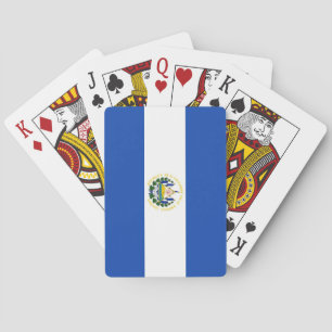El Salvador National World Flag Pokerkaarten