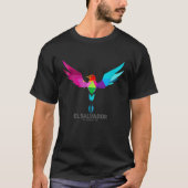 El Salvador Nationale Vogel Torogoz Multi Kleuren T-shirt (Voorkant)