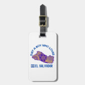 El Salvador Noord-Amerika Bagagelabel (Voorkant verticaal)