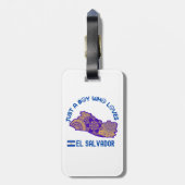 El Salvador Noord-Amerika Bagagelabel (Achterkant verticaal)