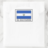 El Salvador Ovale Sticker (Tas)