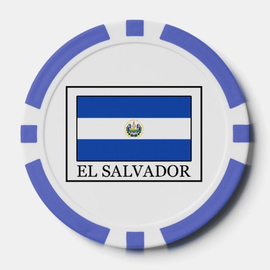 El Salvador Poker Chips (Voorkant)