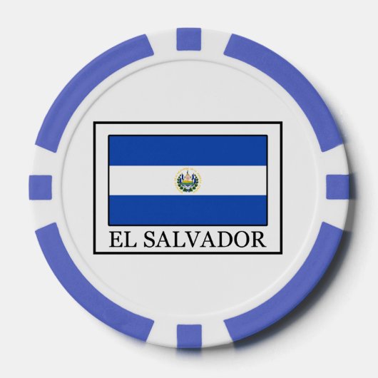 El Salvador Pokerchips (Voorkant)