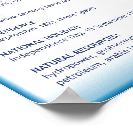 El Salvador Poster (Hoek)