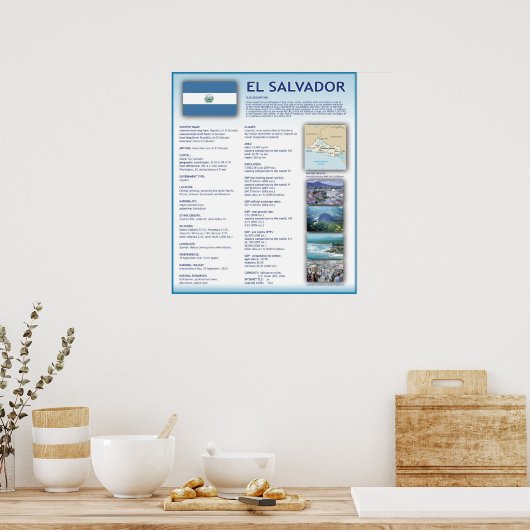 El Salvador Poster (Keuken)