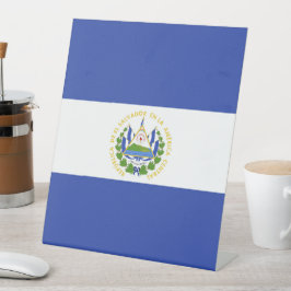 El Salvador Reclamebord Met Voetstuk