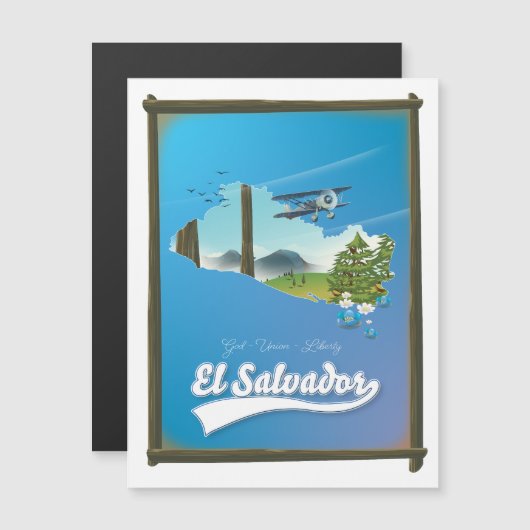 El Salvador Reisplattegrond (Voorkant / Achterkant)