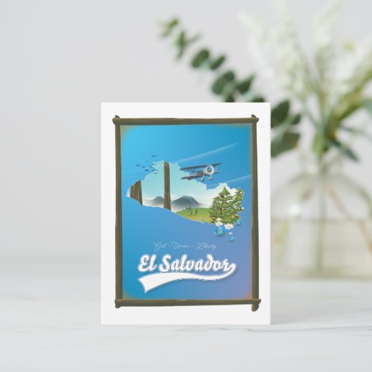 El Salvador Reisplattegrond Feestdagenkaart (Staand voorkant)